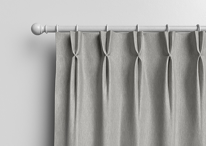 Genoa Faux Silk (Blackout), Silver Shimmer - Made to Measure Curtains - Image 11